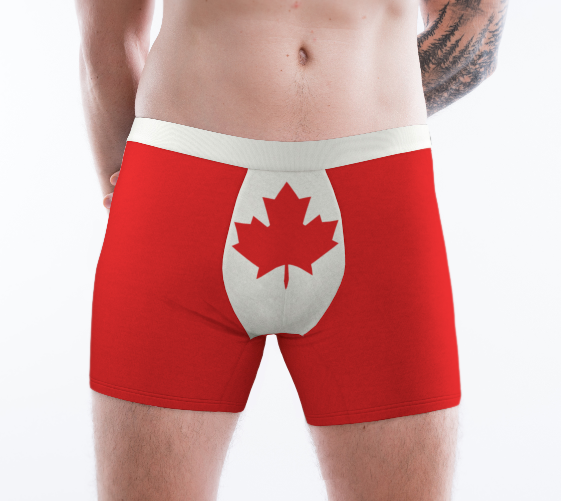 Boxer Briefs Underwear For Men Comfortable Canada Flag