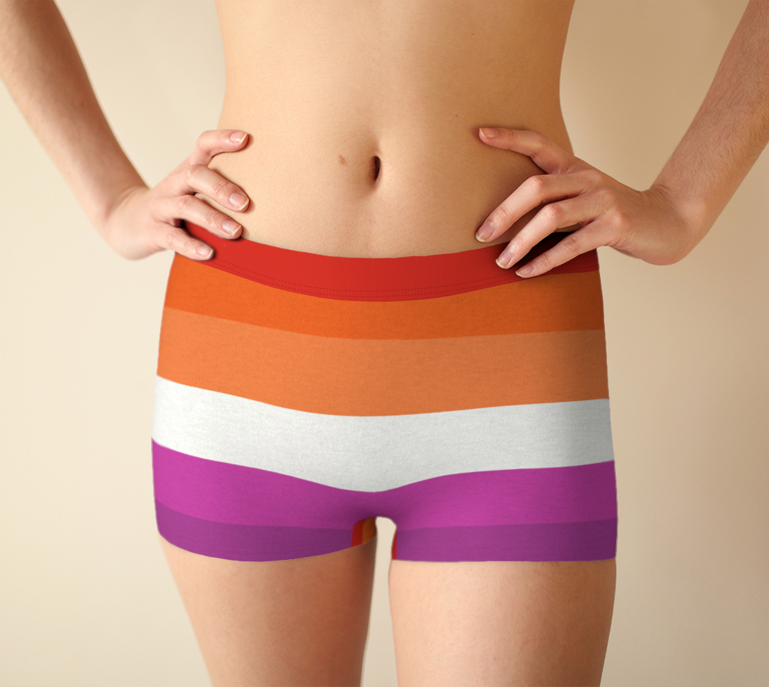 Boy Shorts Underwear Panties for Women Lesbian Flag Colors –  SunrayStoreCreations