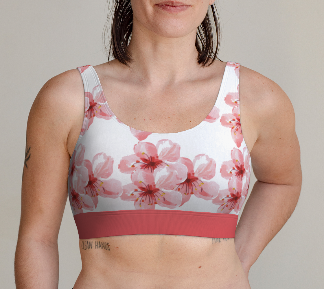 Plaid All-Over Print Sports Bra sold by Daisy