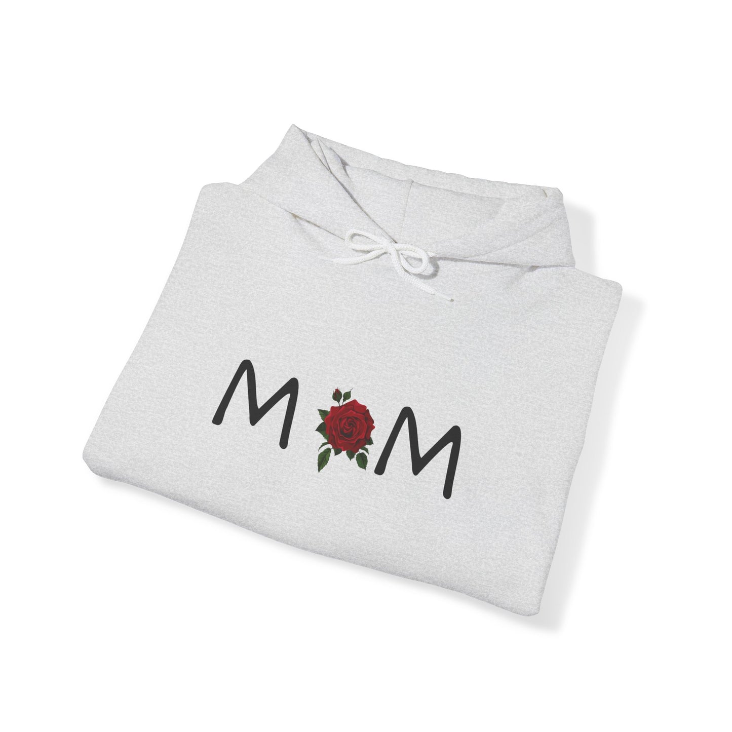 Mom With Rose Unisex Heavy Blend™ Hooded Sweatshirt