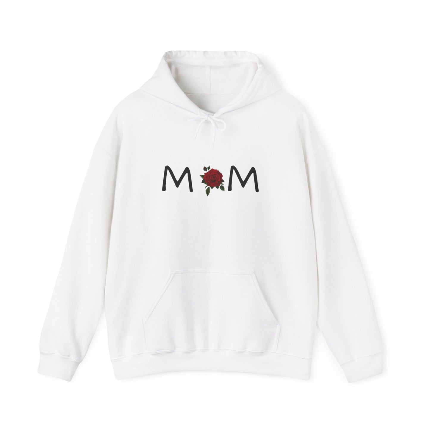 Mom With Rose Unisex Heavy Blend™ Hooded Sweatshirt