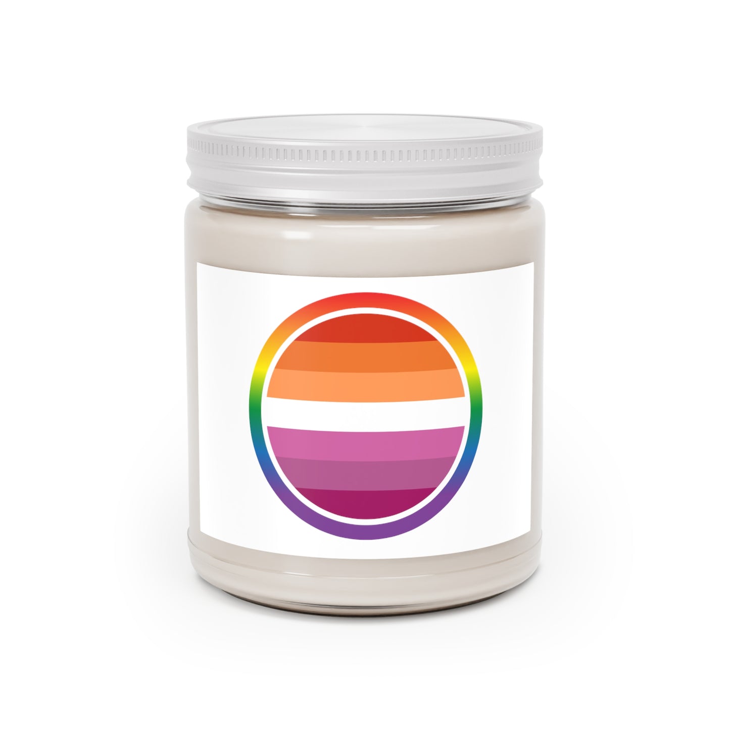 Rainbow Scented Candles, 9oz Pink Stripes