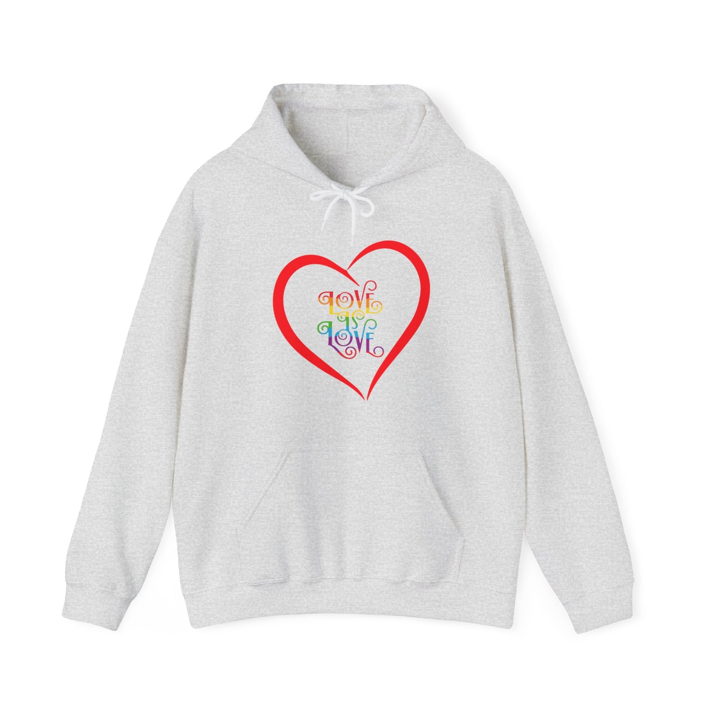 Love is Love Heart Unisex Heavy Blend™ Hooded Sweatshirt