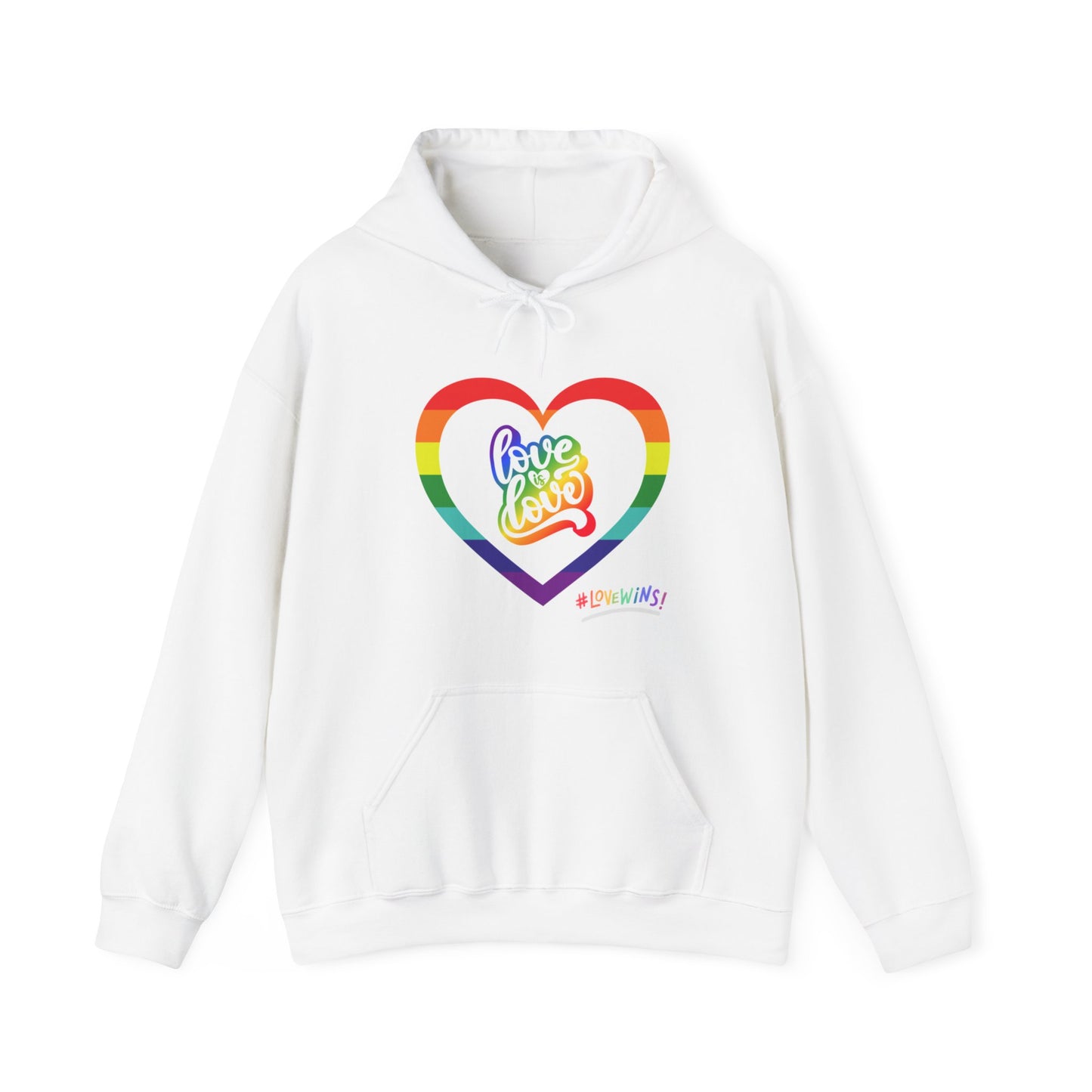 Love Is Love Rainbow Unisex Heavy Blend™ Hooded Sweatshirt