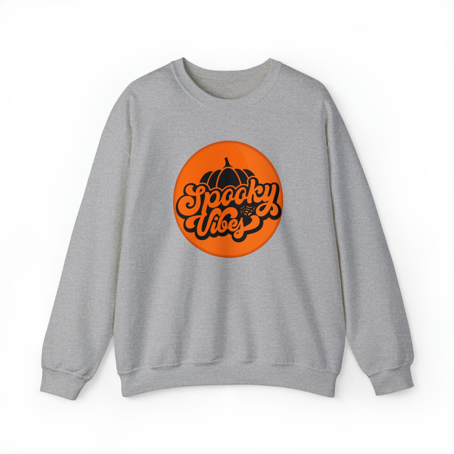 Halloween Spooky Vibes Gildan Unisex Heavy Blend™ Crewneck Sweatshirt For Men Women Gender Neutral