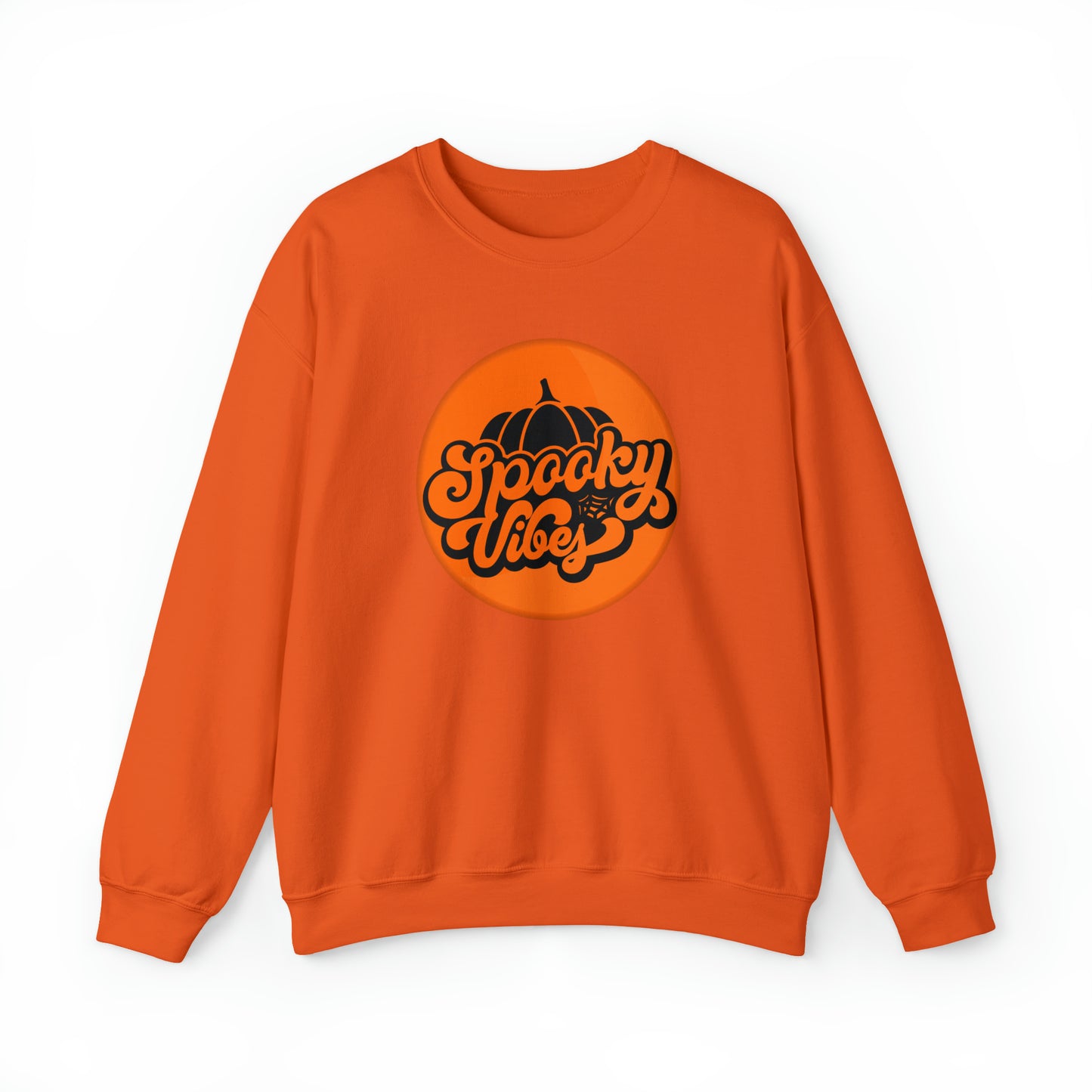 Halloween Spooky Vibes Gildan Unisex Heavy Blend™ Crewneck Sweatshirt For Men Women Gender Neutral