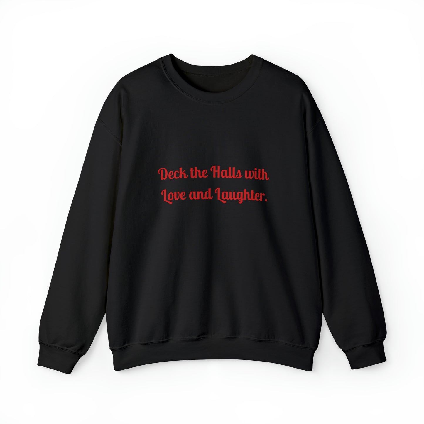 Christmas Deck the Halls Love Gildan Unisex Heavy Blend™ Crewneck Sweatshirt