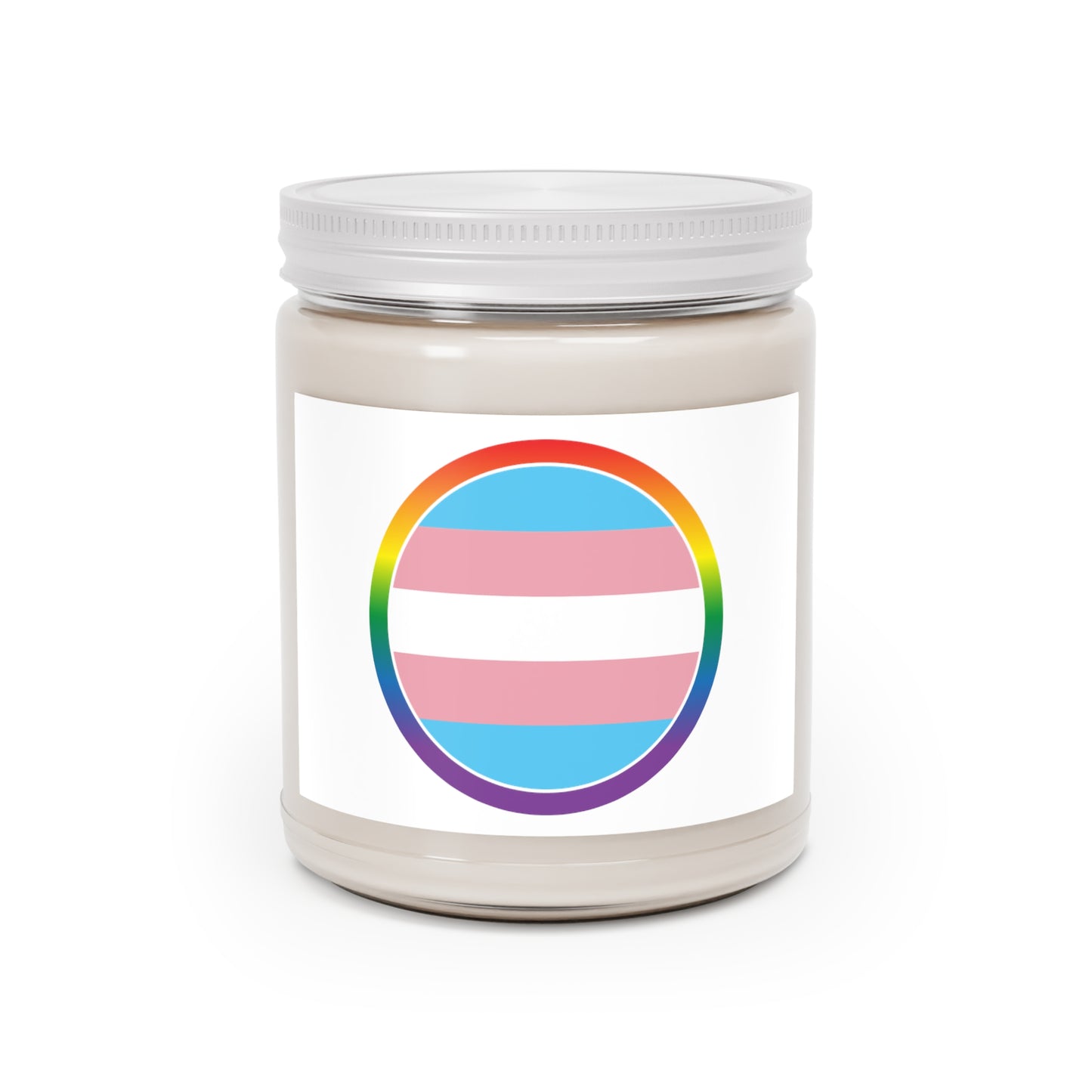 Rainbow Scented Candles, 9oz Pink Blue Stripes