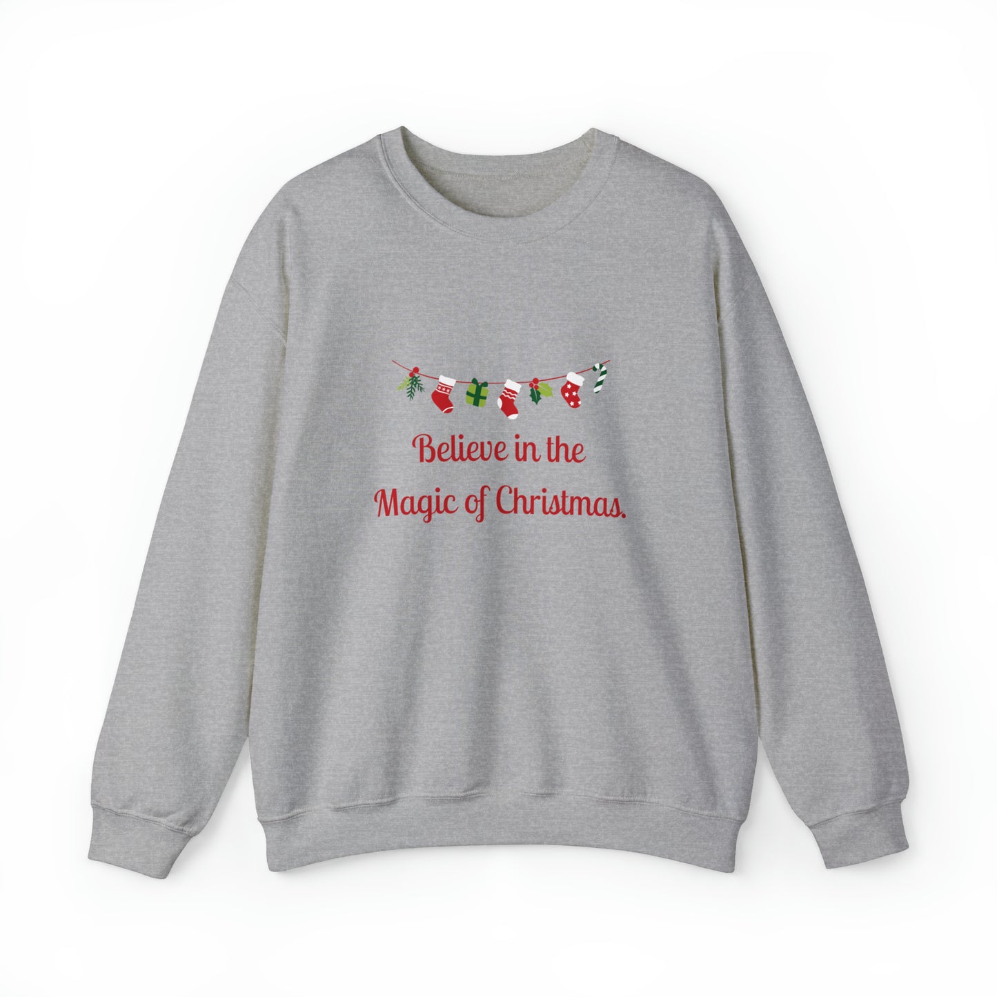 Christmas Believe Magic Gildan Unisex Heavy Blend™ Crewneck Sweatshirt