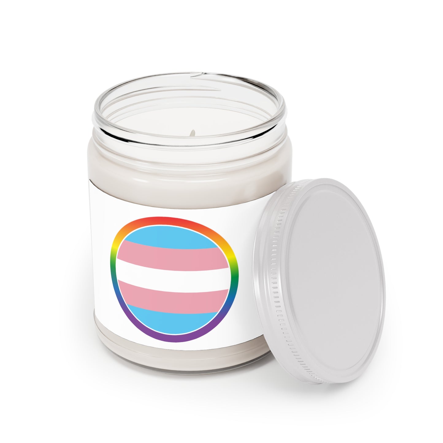 Rainbow Scented Candles, 9oz Pink Blue Stripes