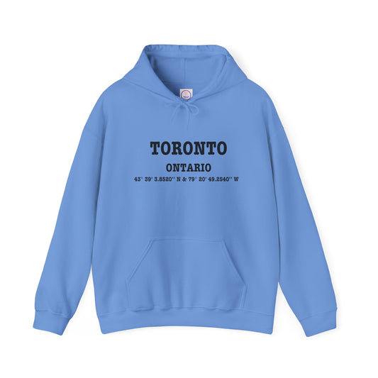 Toronto Ontario Coordinates Unisex Heavy Blend™ Hooded Sweatshirt Hoodie