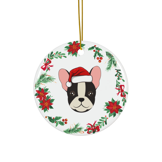 Ceramic Ornament, Frenchie Dog