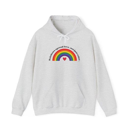 Rainbow Love Heart Unisex Heavy Blend™ Hooded Sweatshirt