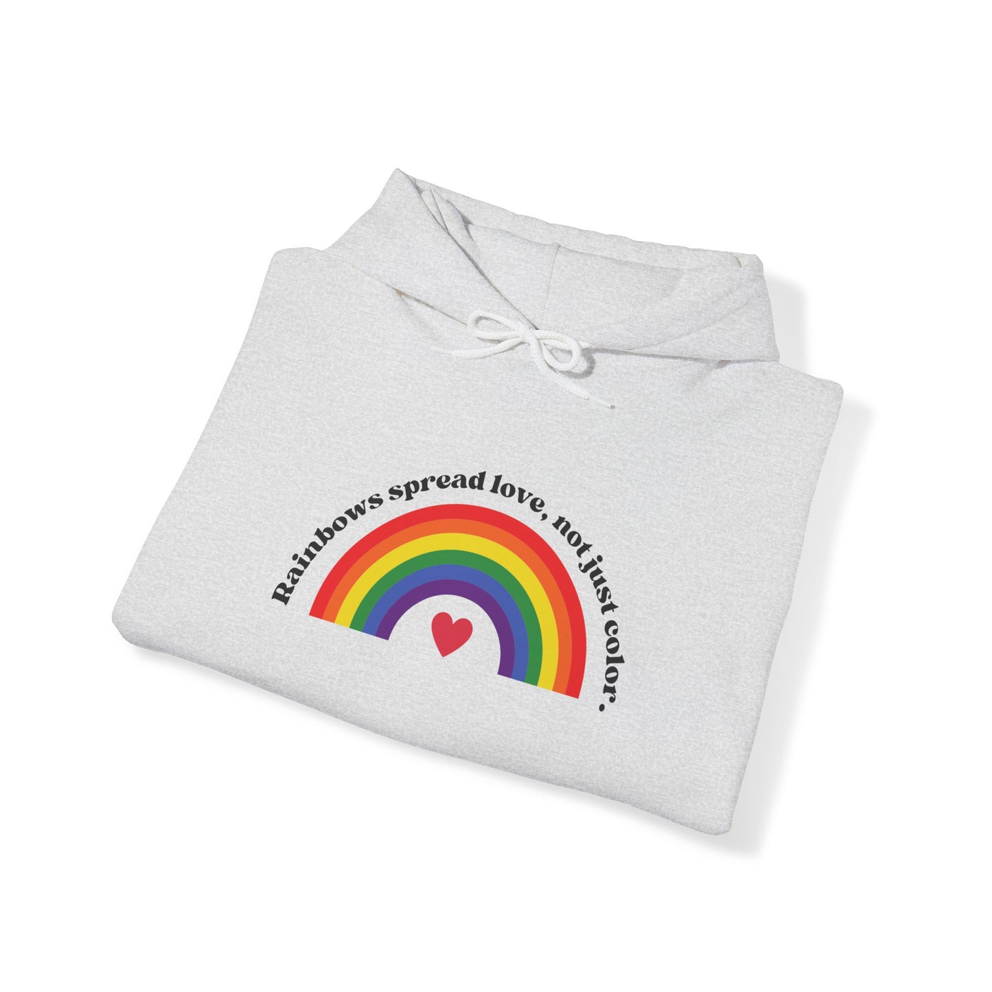 Rainbow Love Heart Unisex Heavy Blend™ Hooded Sweatshirt