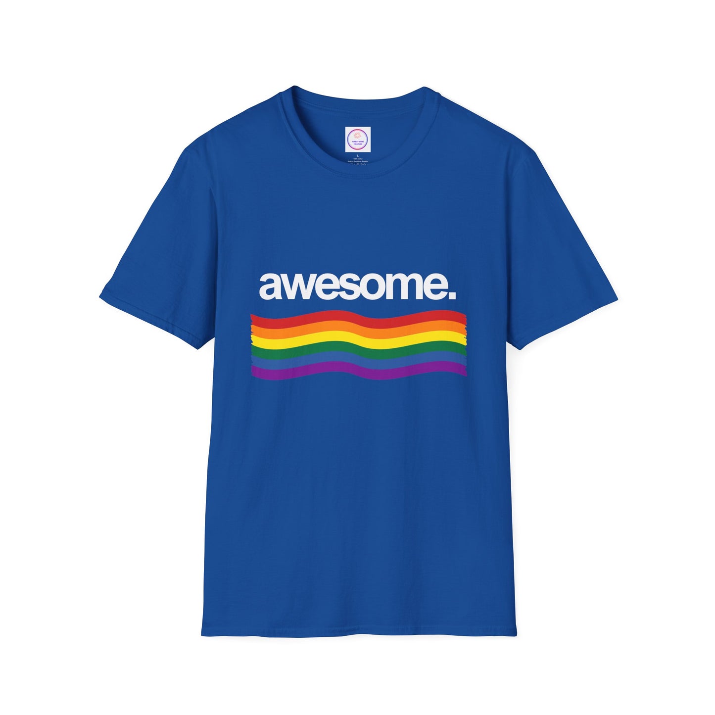 Awesome Rainbow Unisex Softstyle T-Shirt