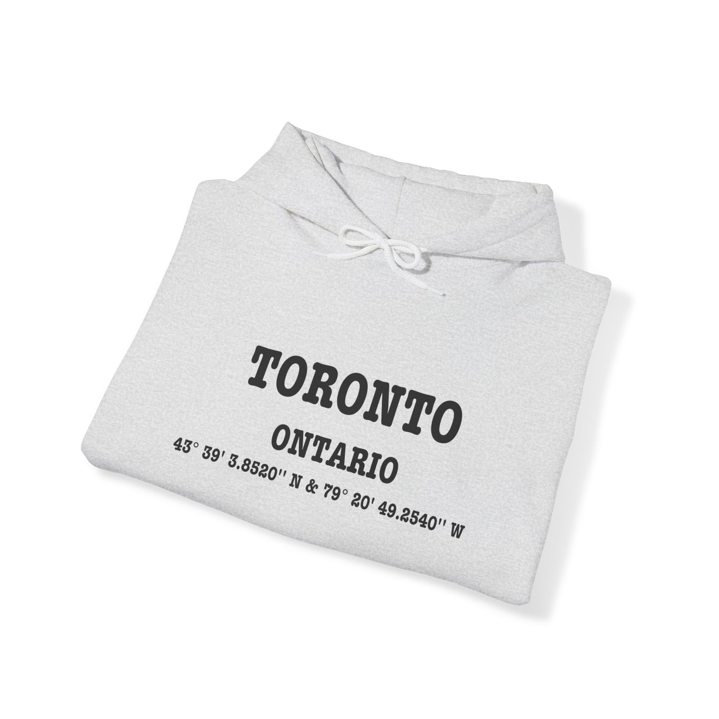 Toronto Ontario Coordinates Unisex Heavy Blend™ Hooded Sweatshirt Hoodie