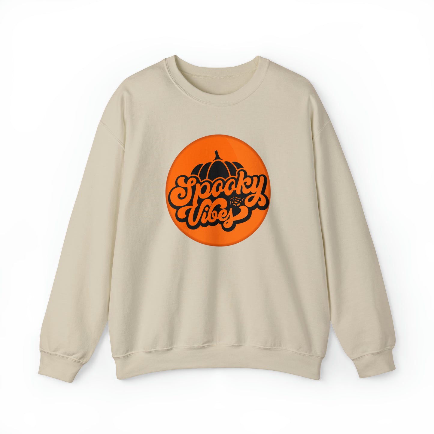 Halloween Spooky Vibes Gildan Unisex Heavy Blend™ Crewneck Sweatshirt For Men Women Gender Neutral