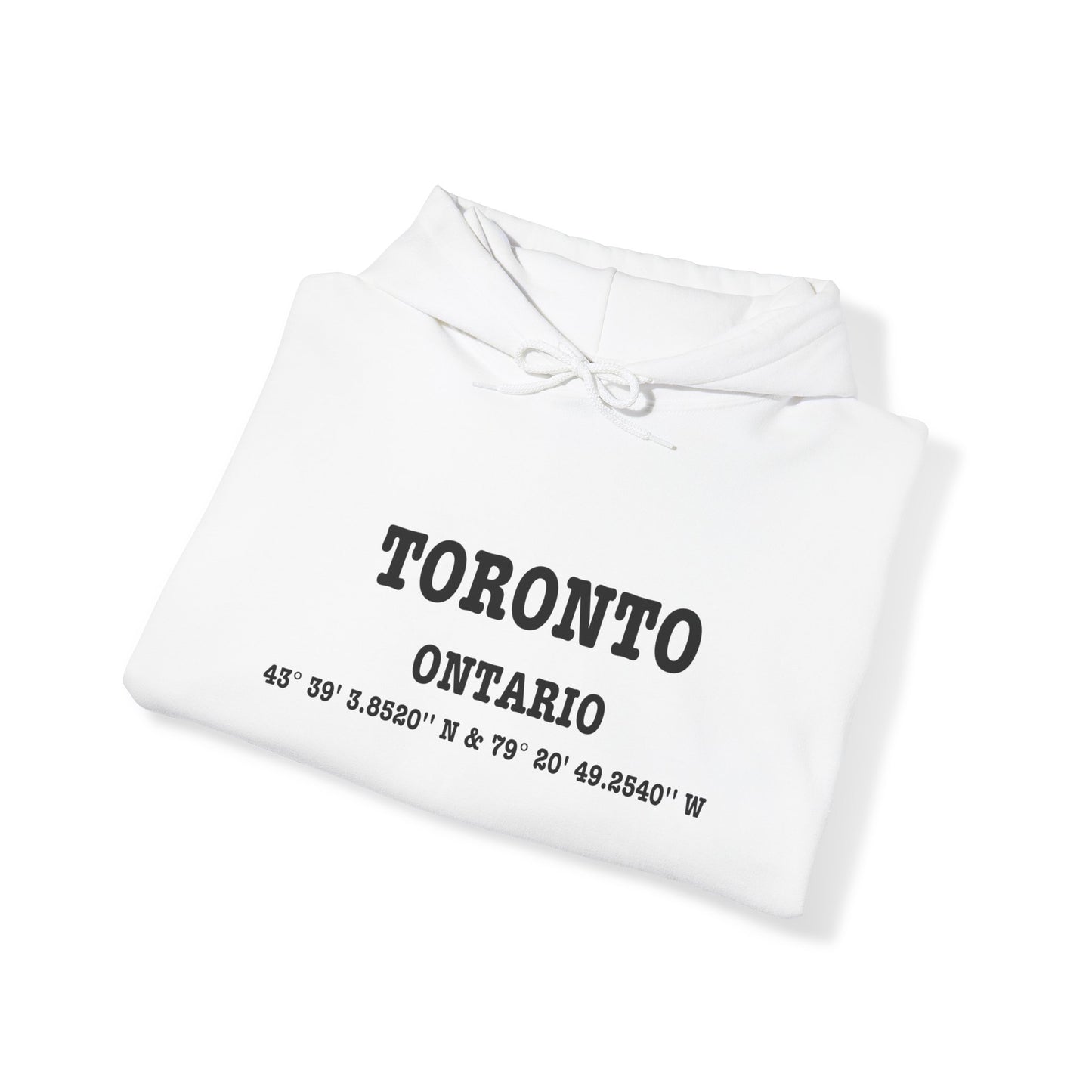 Toronto Ontario Coordinates Unisex Heavy Blend™ Hooded Sweatshirt Hoodie