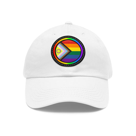 Rainbow LGBTQIA+ Pride - Hat with Leather Patch