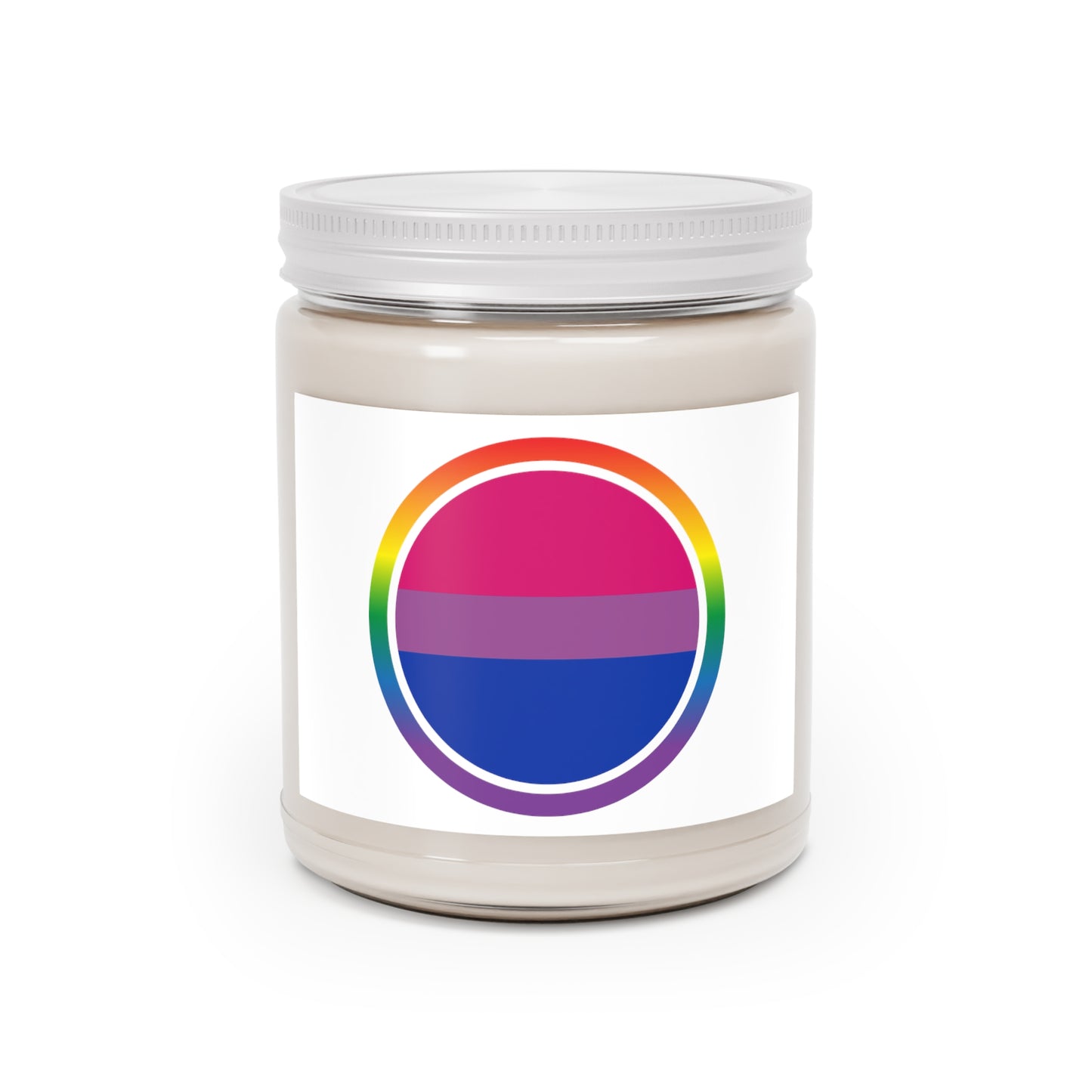 Rainbow Scented Candles, 9oz Blue Purple Pink Stripes