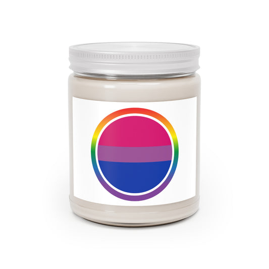 Rainbow Scented Candles, 9oz Blue Purple Pink Stripes