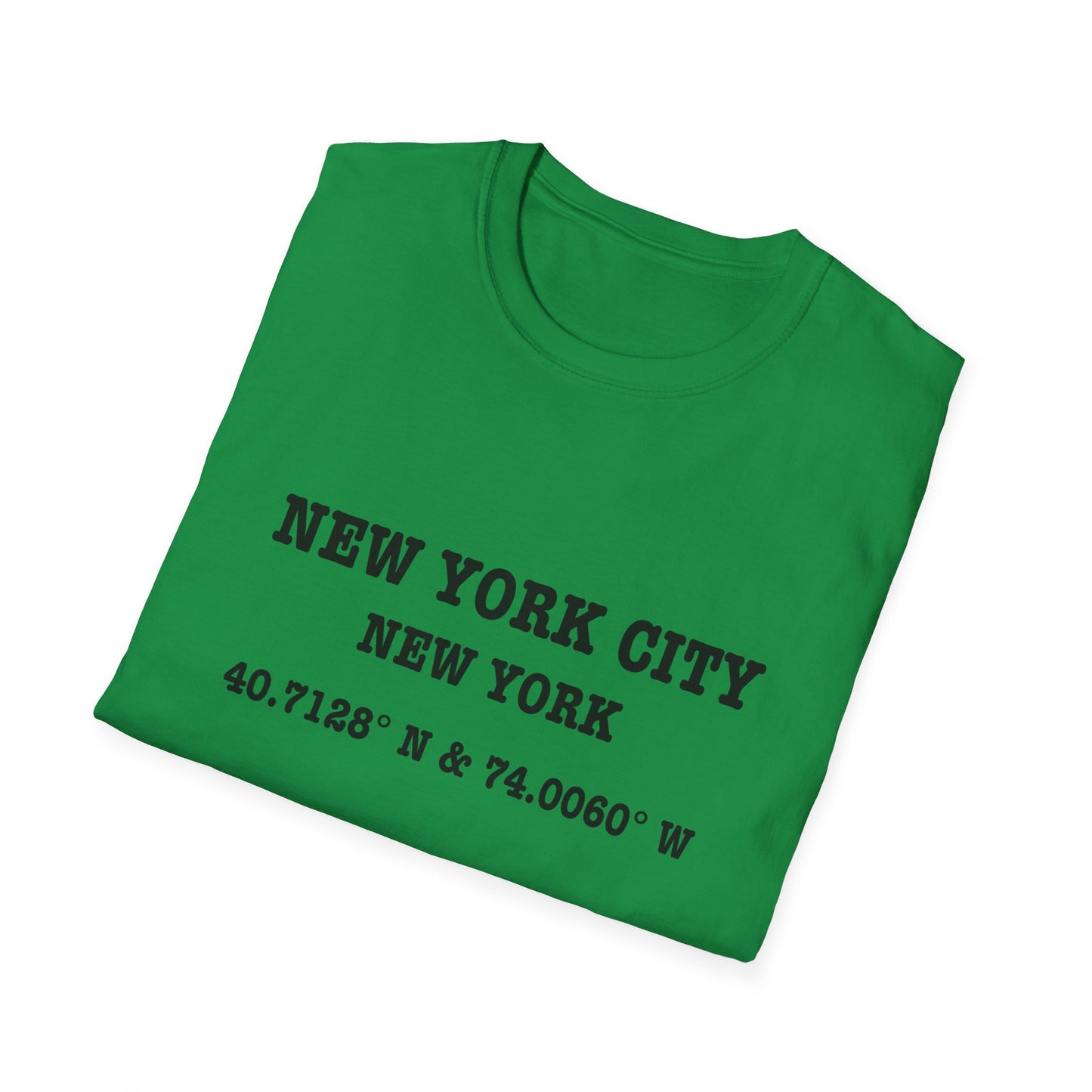 New York City Cordinates Unisex Softstyle T-Shirt