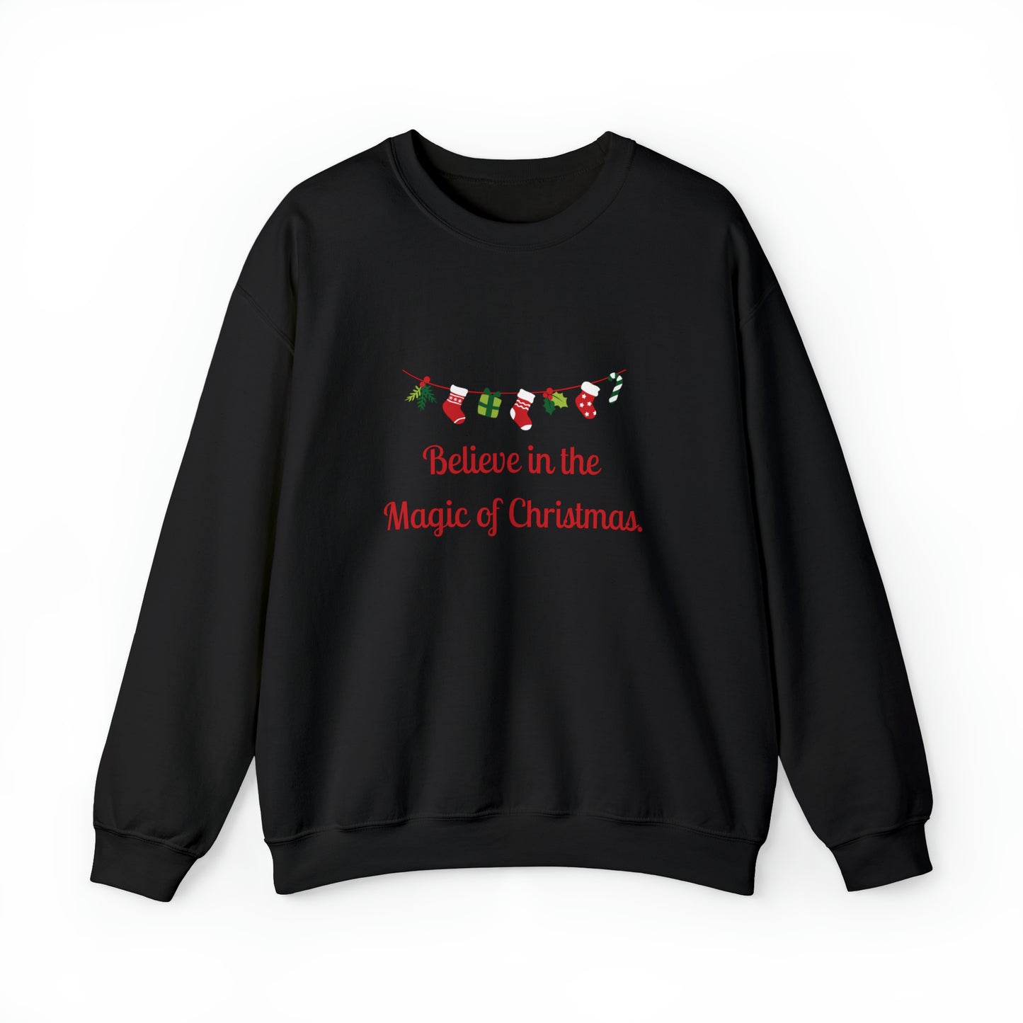 Christmas Believe Magic Gildan Unisex Heavy Blend™ Crewneck Sweatshirt