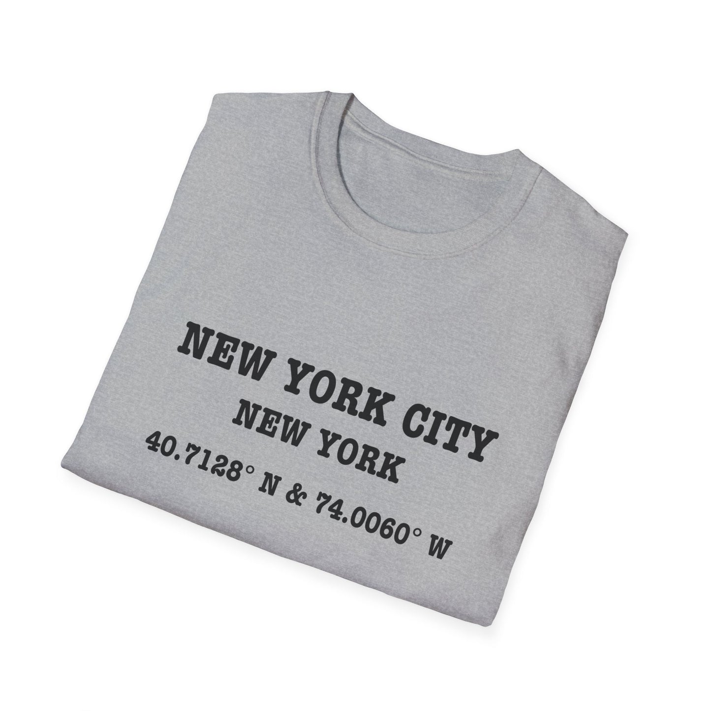 New York City Cordinates Unisex Softstyle T-Shirt