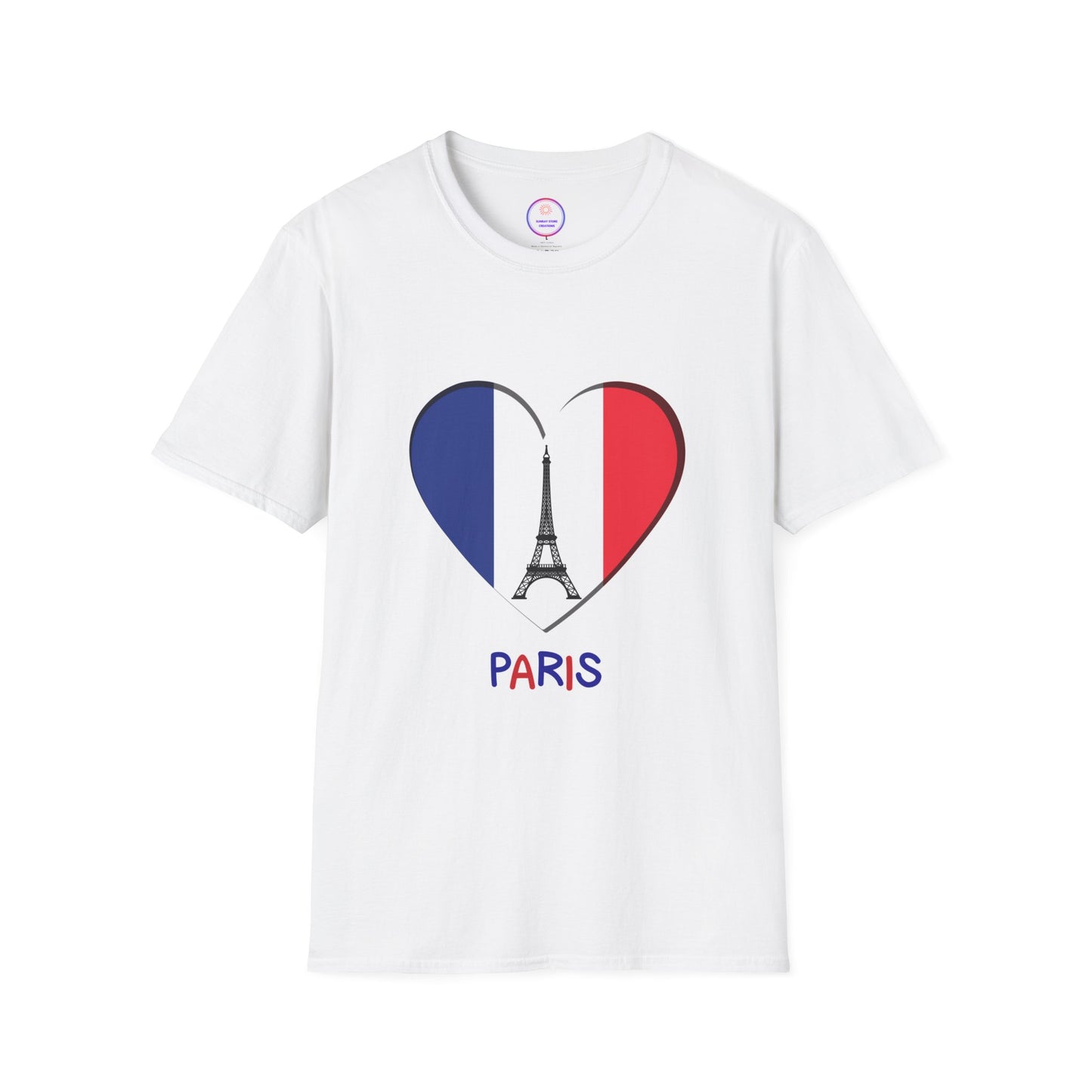 Paris I Love  Olympics Unisex Softstyle T-Shirt 2024 France