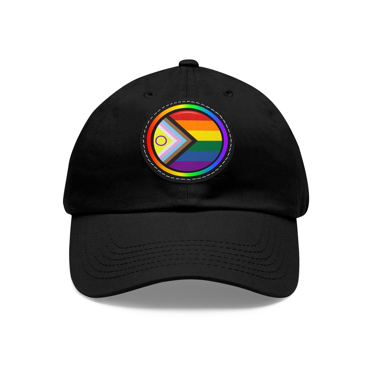 Rainbow LGBTQIA+ Pride - Hat with Leather Patch