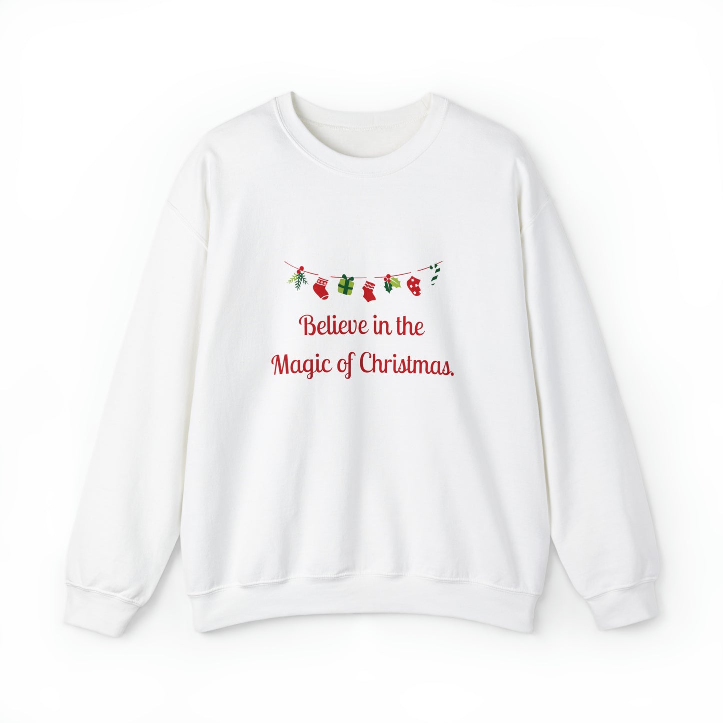 Christmas Believe Magic Gildan Unisex Heavy Blend™ Crewneck Sweatshirt