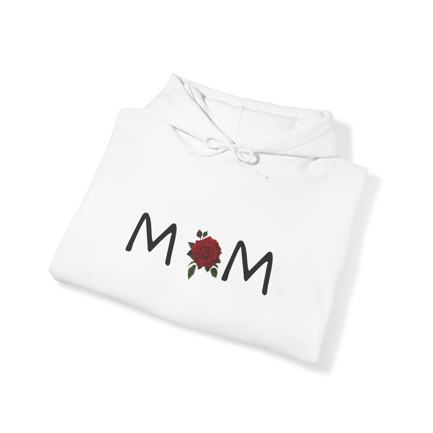 Mom With Rose Unisex Heavy Blend™ Hooded Sweatshirt