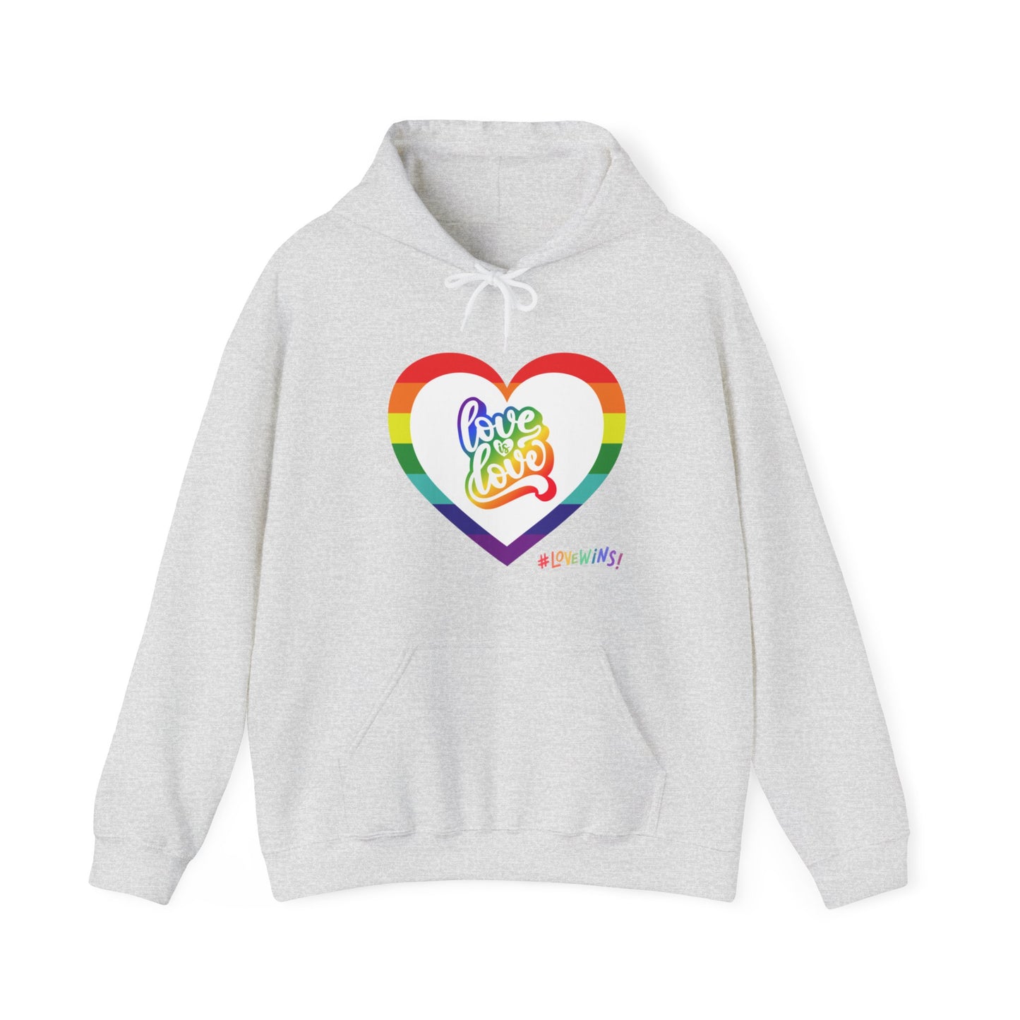 Love Is Love Rainbow Unisex Heavy Blend™ Hooded Sweatshirt