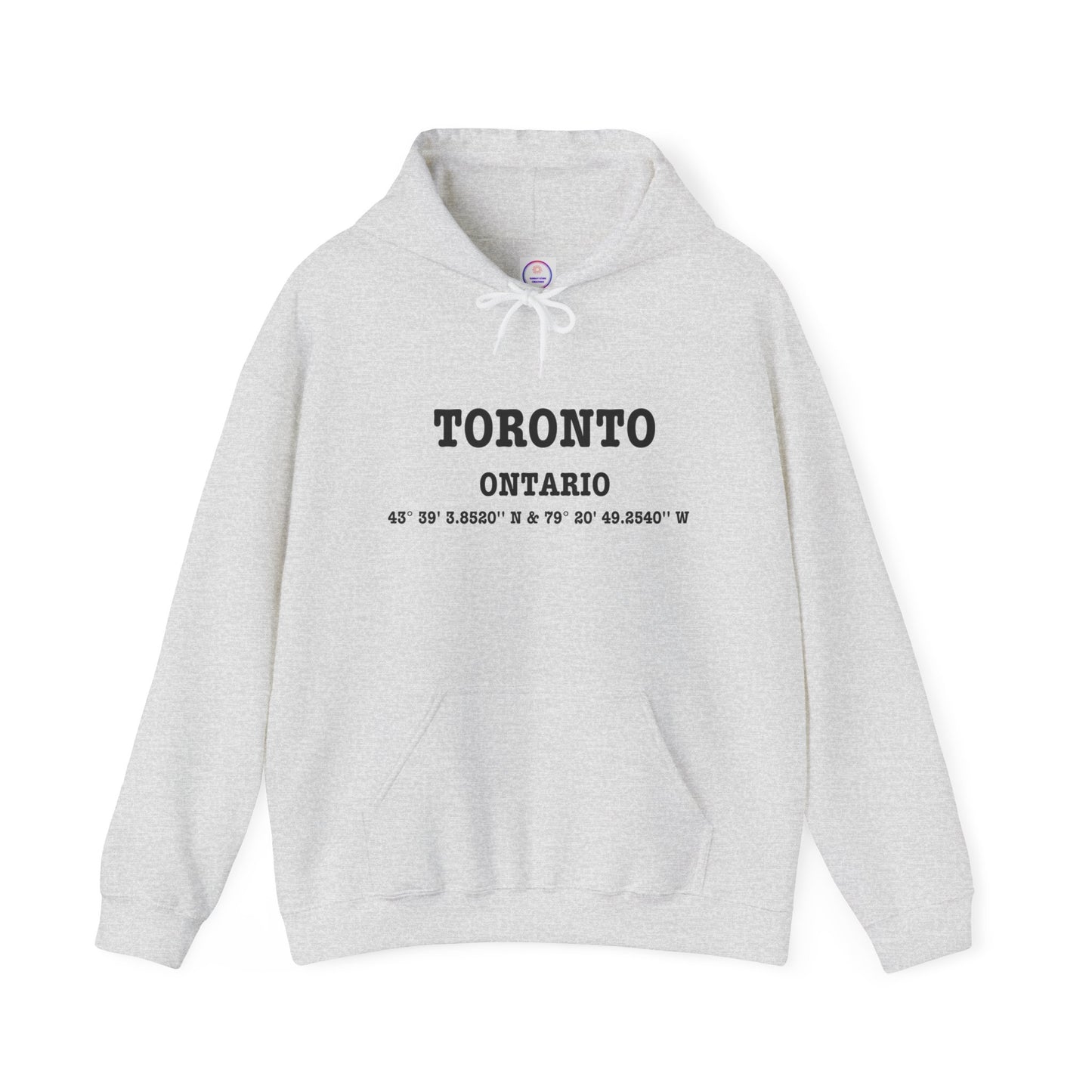 Toronto Ontario Coordinates Unisex Heavy Blend™ Hooded Sweatshirt Hoodie