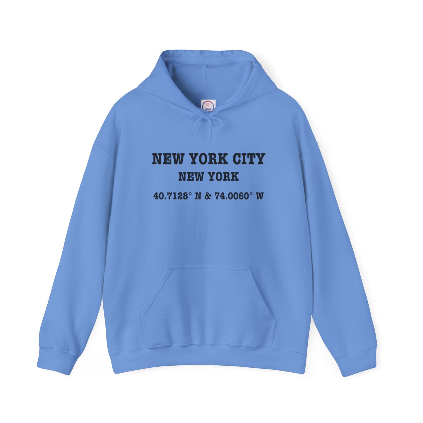 New York City Coordinates NYC Unisex Heavy Blend™ Hooded Sweatshirt Hoodie