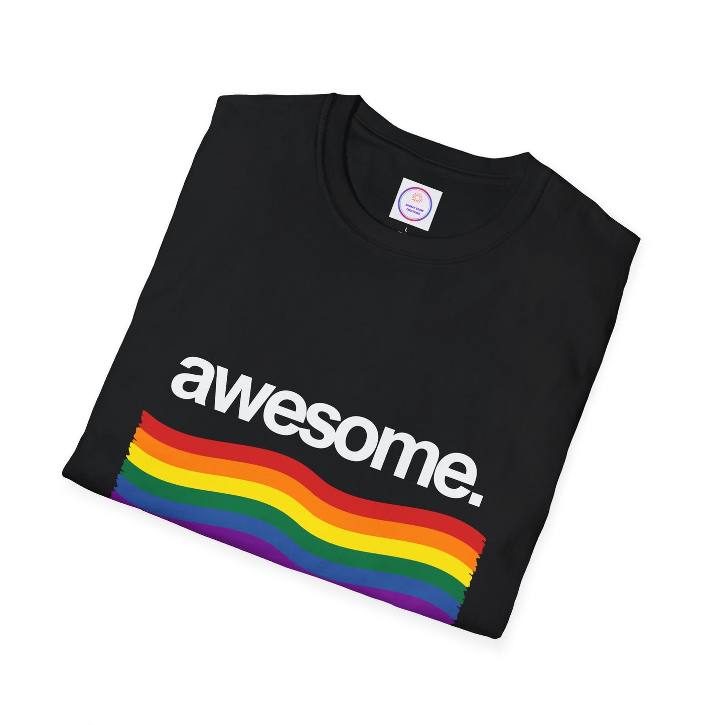 Awesome Rainbow Unisex Softstyle T-Shirt
