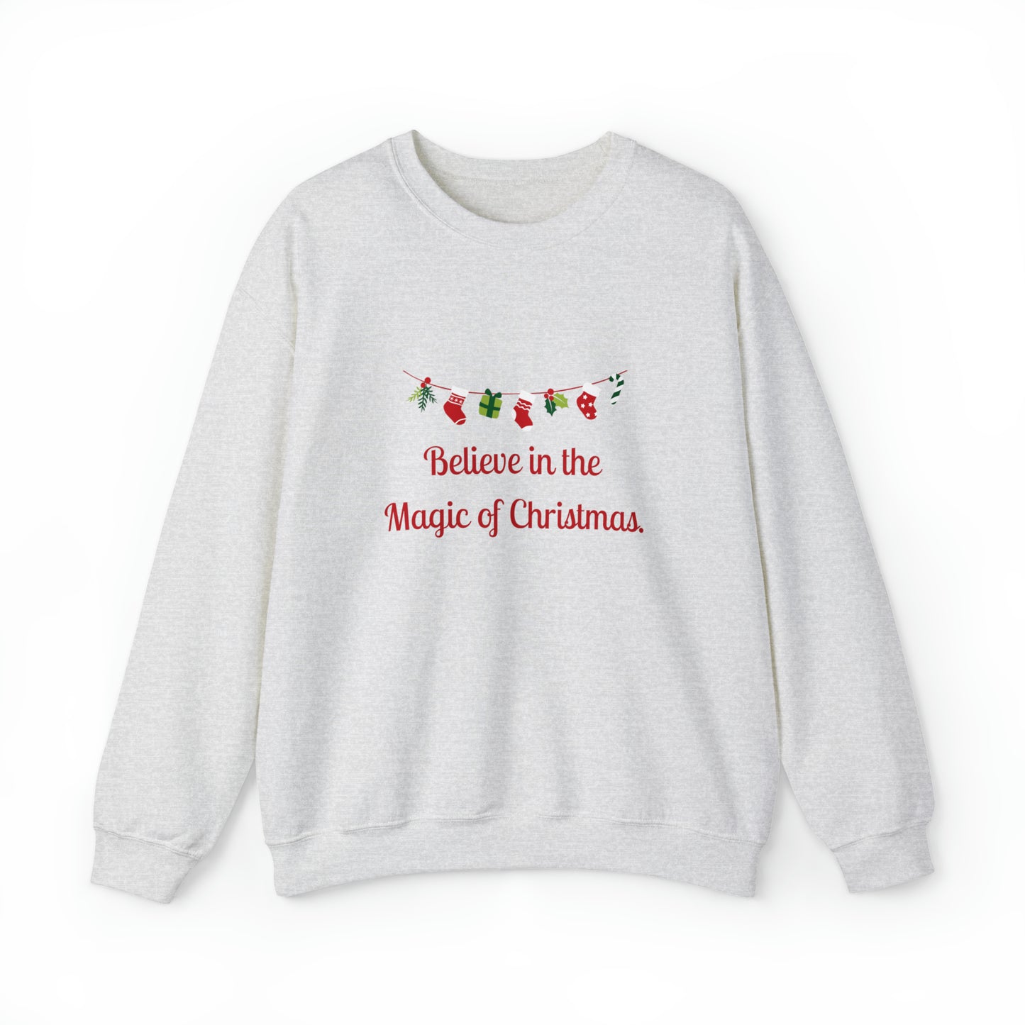 Christmas Believe Magic Gildan Unisex Heavy Blend™ Crewneck Sweatshirt