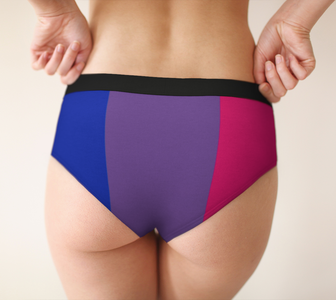Cheeky Briefs Panties Underwear Comfortable Bisexual Flag Colors –  SunrayStoreCreations