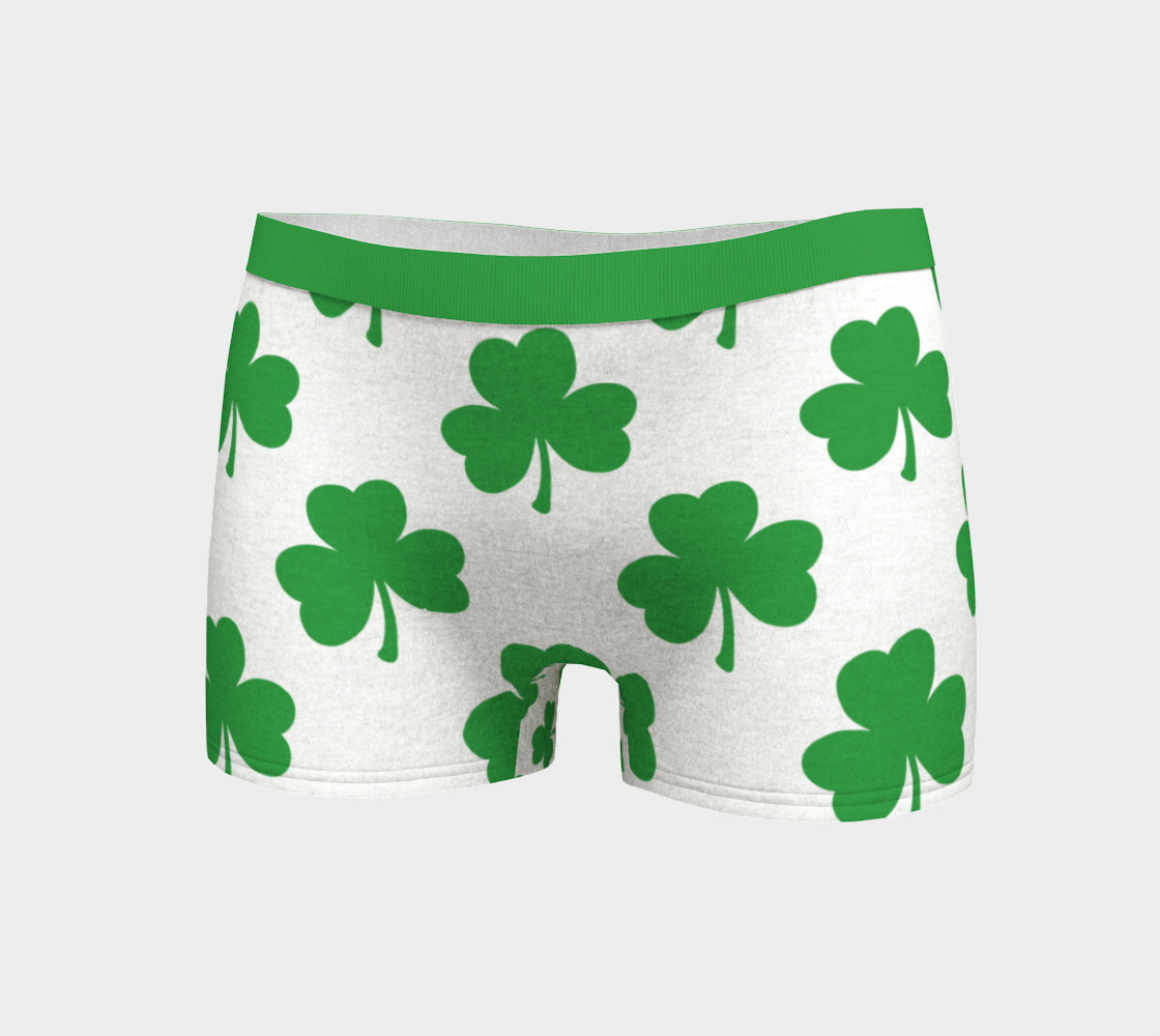 Boy Shorts Underwear Panties for Women Shamrock St. Patricks Day