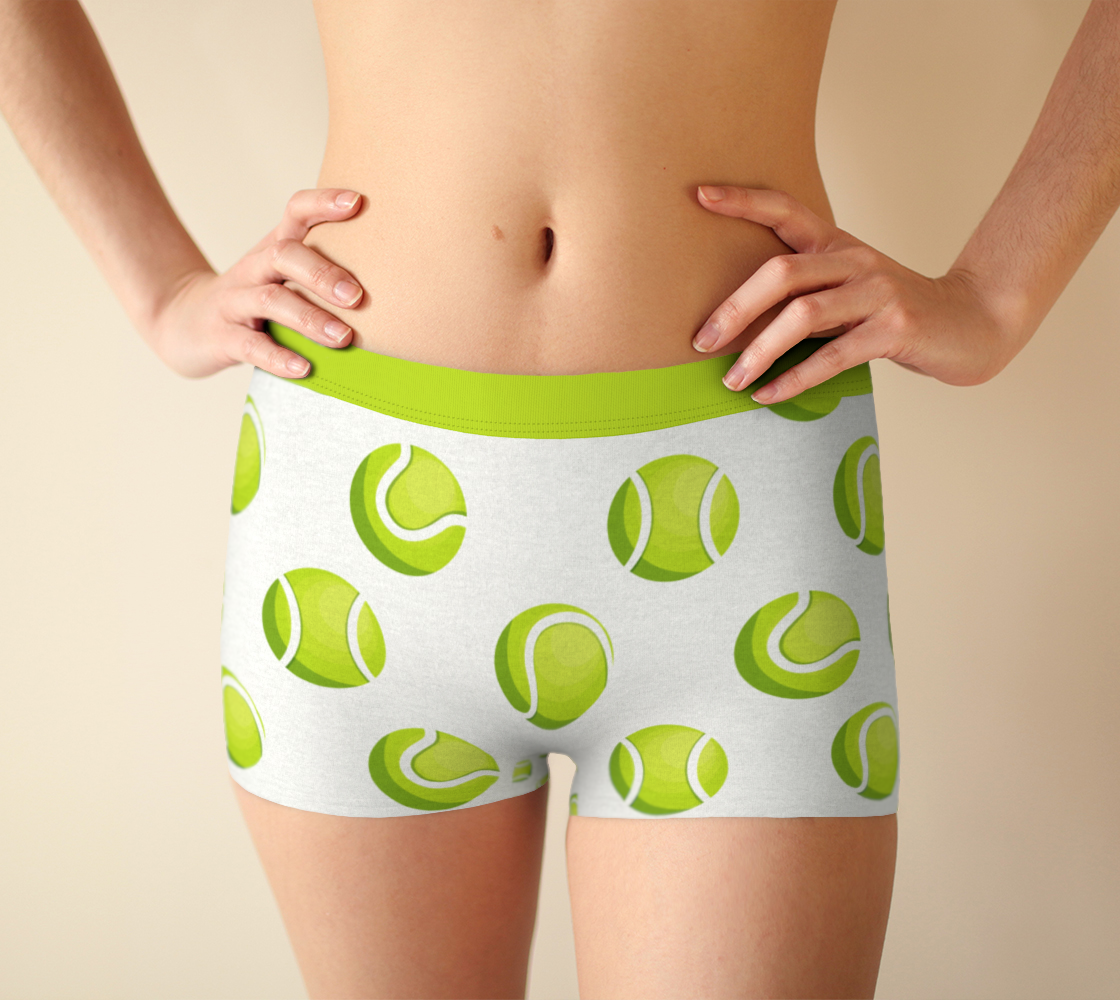 Boy Shorts Underwear Panties for Women Tennis Balls Sport