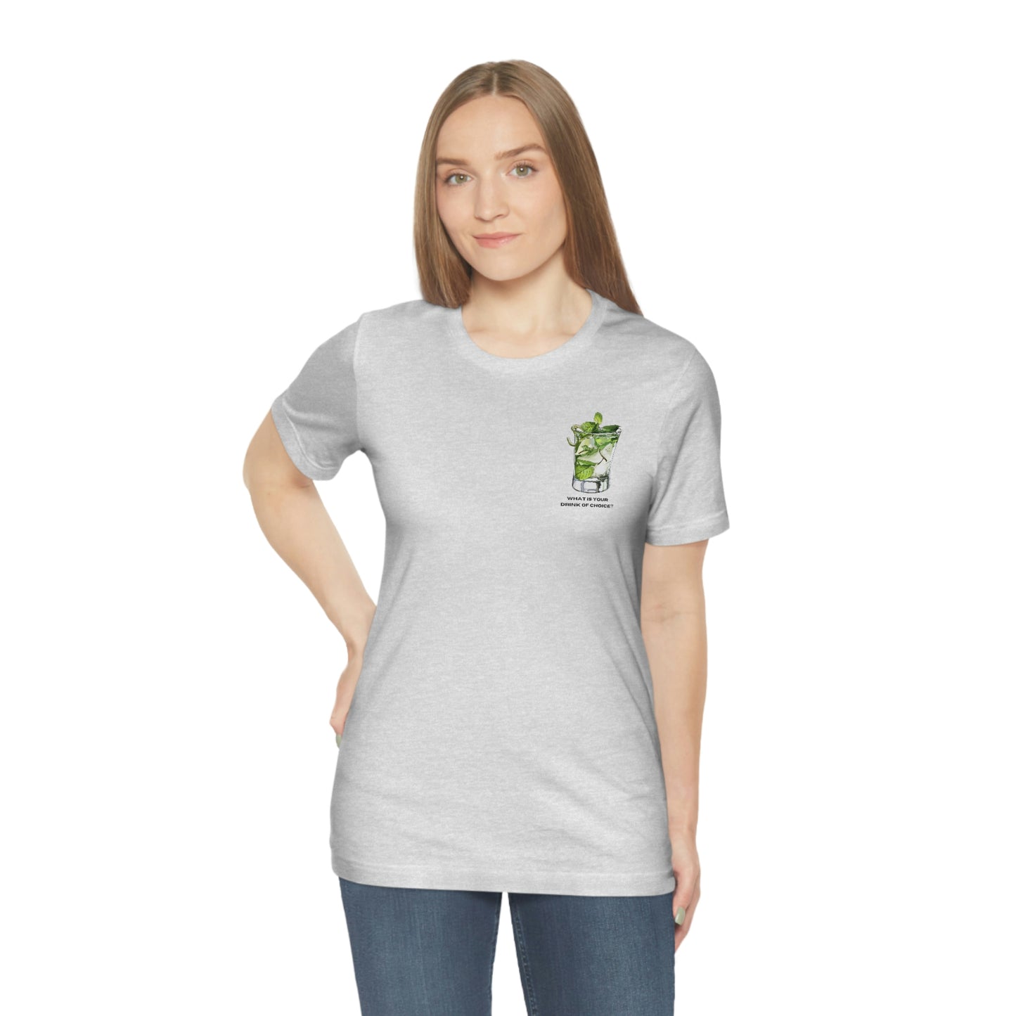 T-Shirt Bella + Canva Drink of Choice Mojito Unisex Jersey Short Sleeve Tee