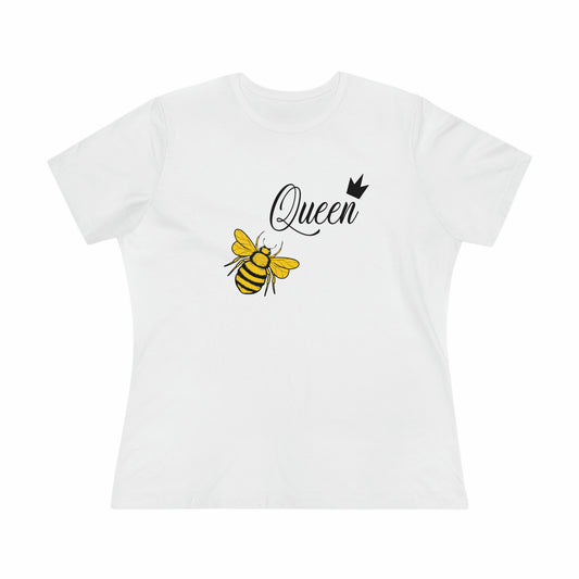 T-Shirt Bella + Canva Queen Bee Women's Premium Tee Gift for Her Cottage Core Graphic Summer