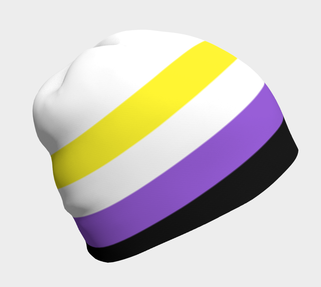 Beenie Hat Touque Non Binary Flag Colors