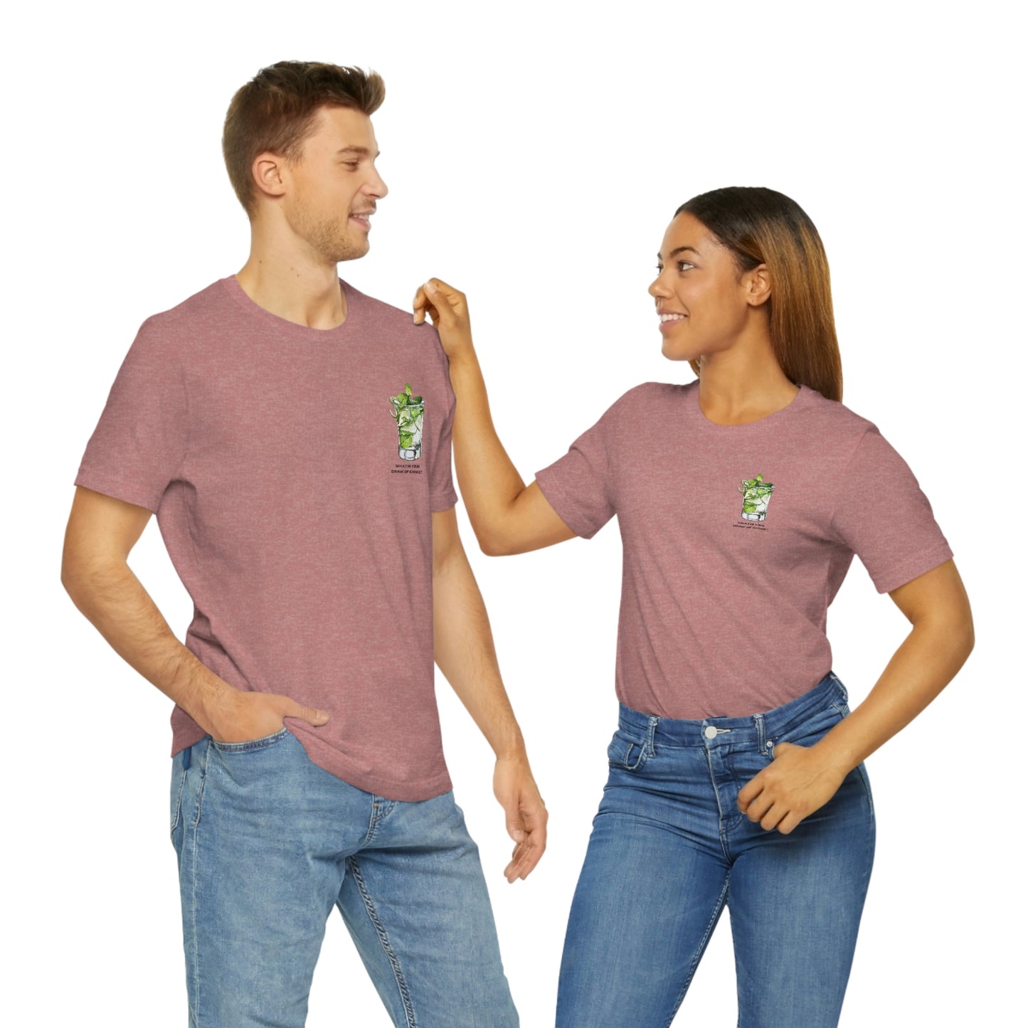 T-Shirt Bella + Canva Drink of Choice Mojito Unisex Jersey Short Sleeve Tee