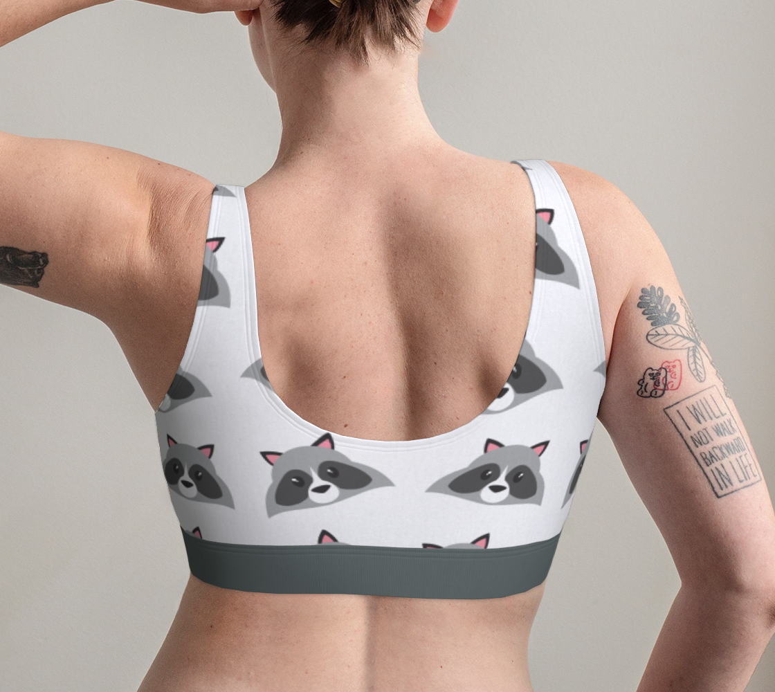 Sports Bra For Women Comfortable Raccoons