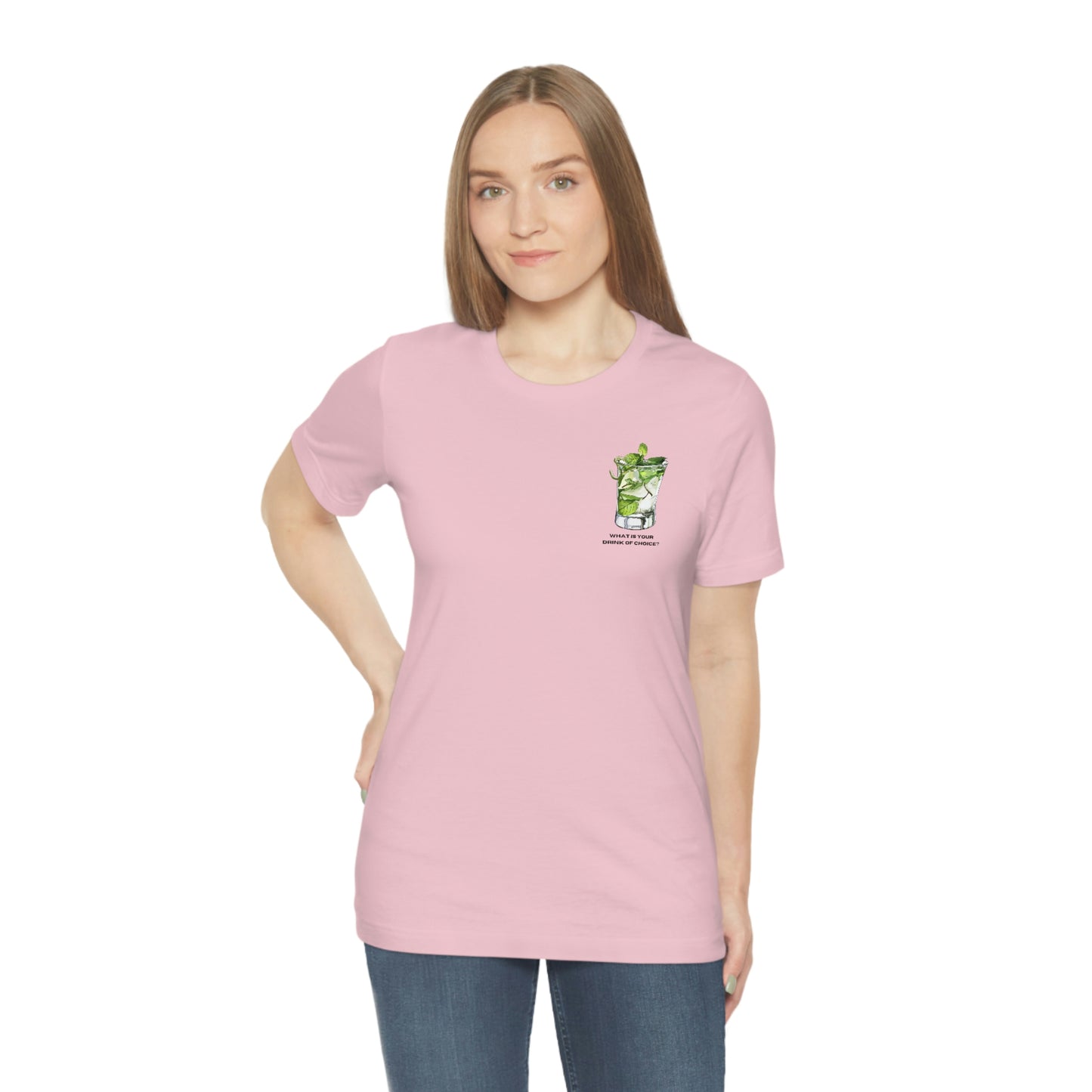 T-Shirt Bella + Canva Drink of Choice Mojito Unisex Jersey Short Sleeve Tee