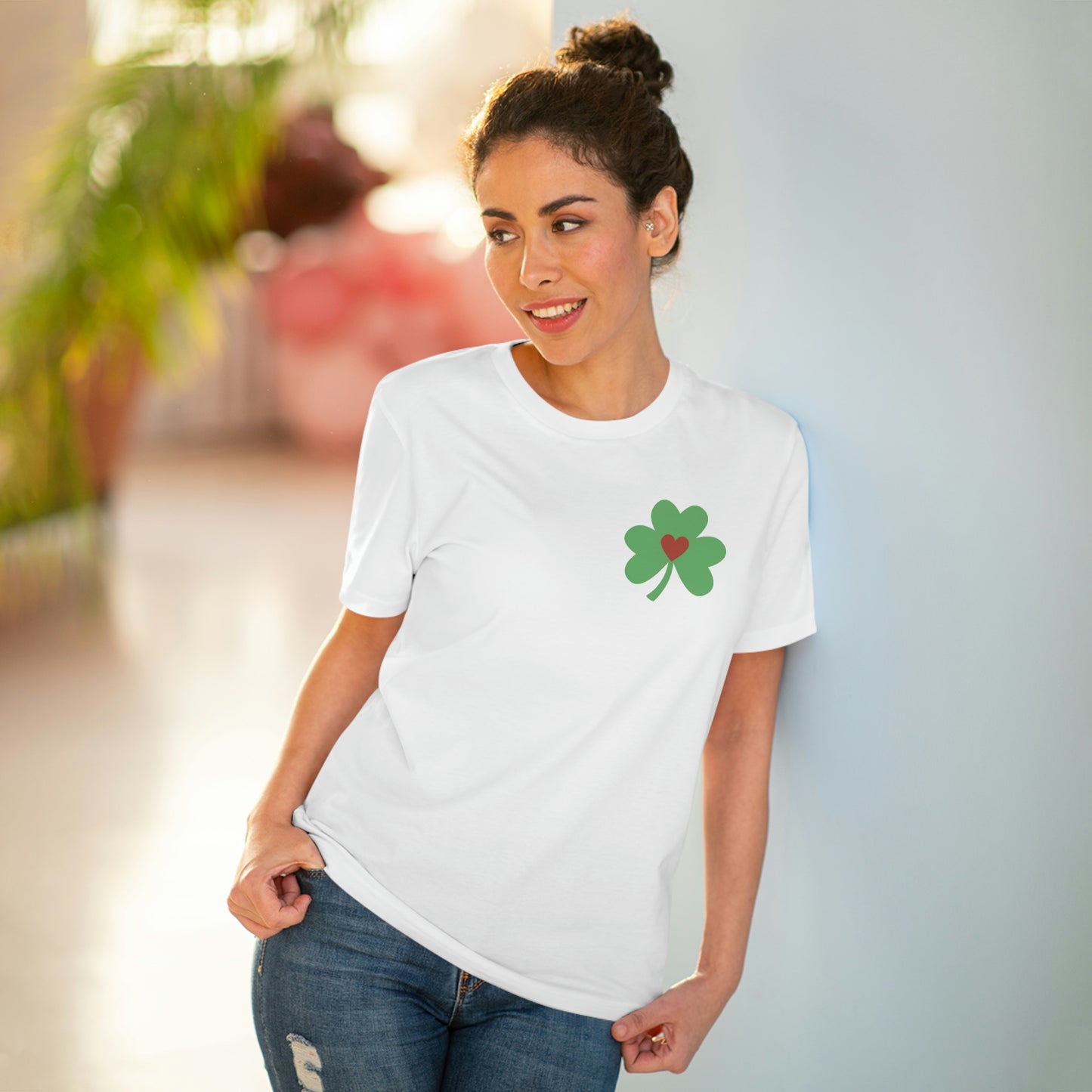 T-Shirt Stanley Stella St. Patricks Day, Love, Green, Tee, Organic Unisex Womens, Mens, Gender Neutral, Irish