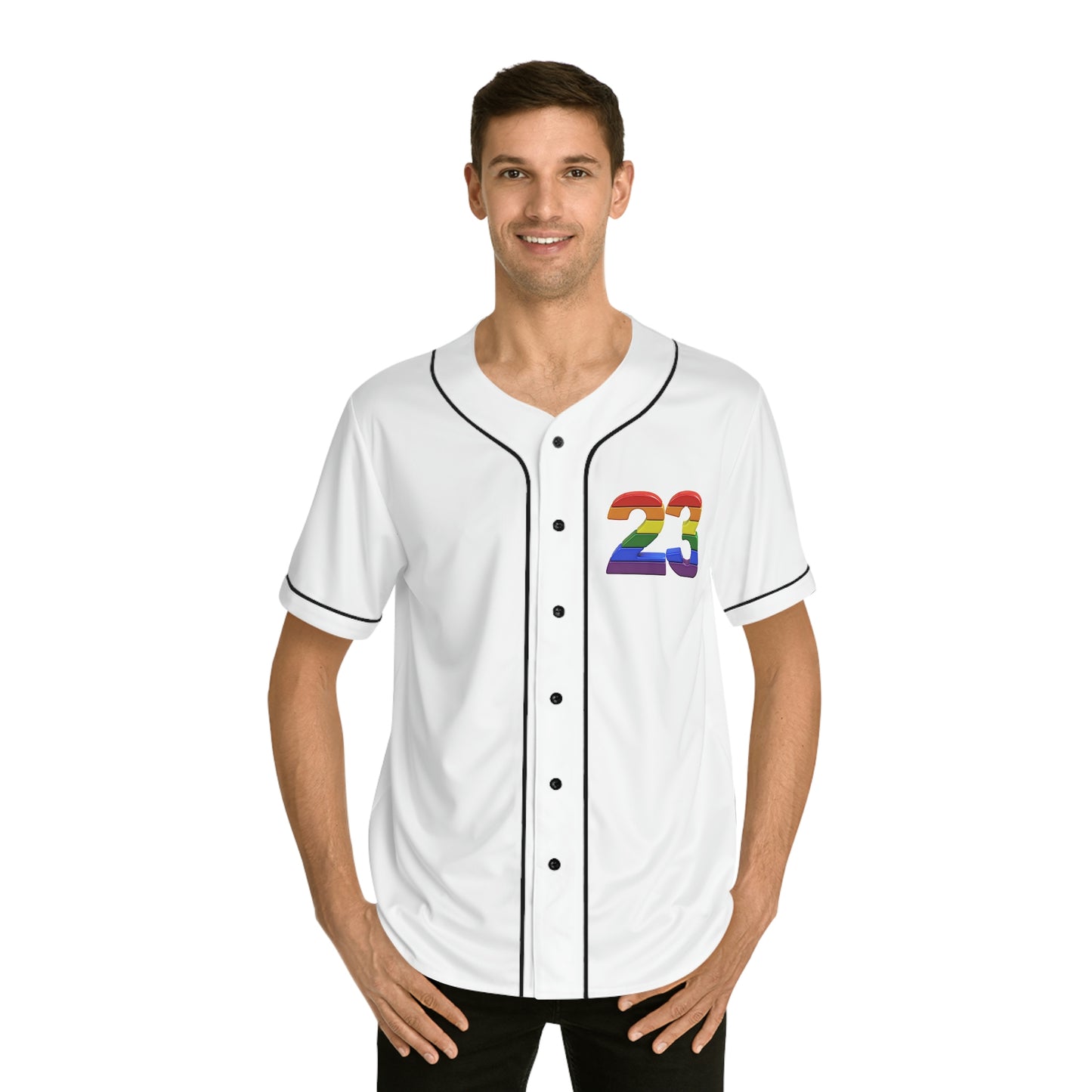 Baseball Jersey Pride LGBTQ 2023 Men's Rainbow Colors Proud