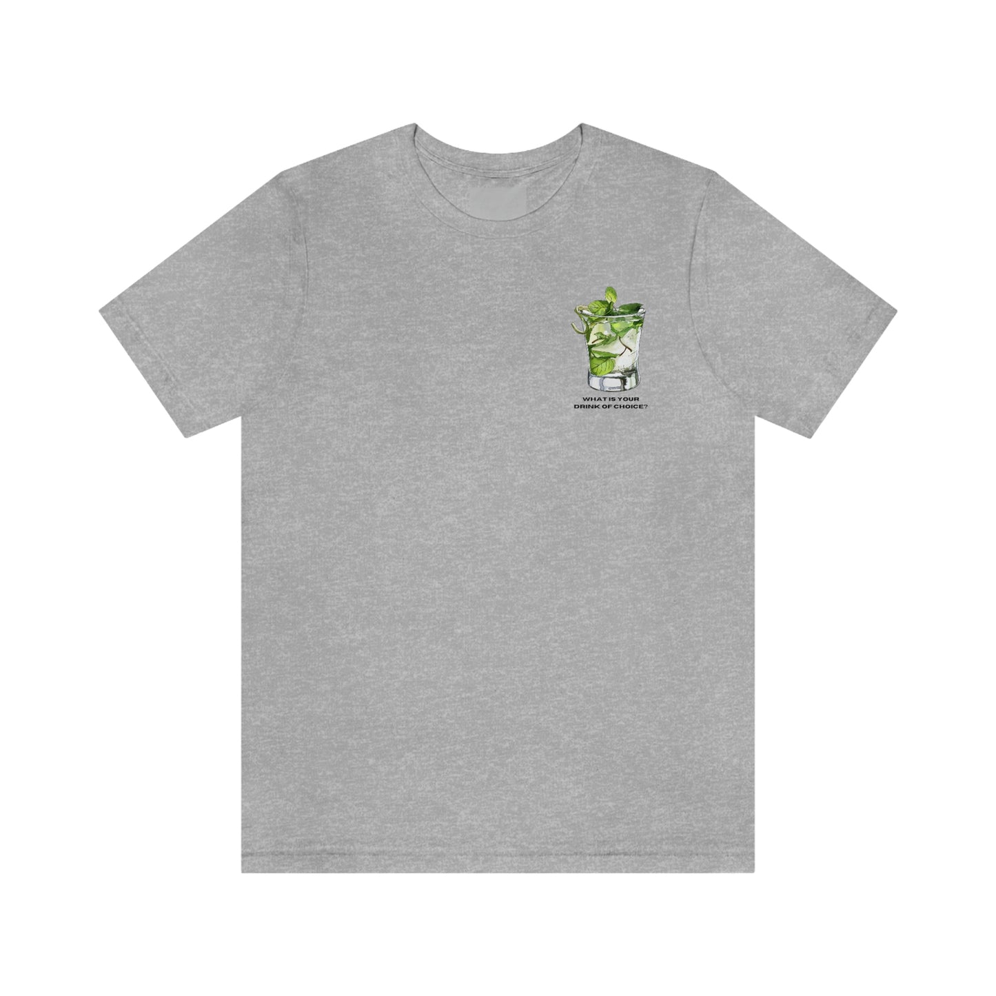 T-Shirt Bella + Canva Drink of Choice Mojito Unisex Jersey Short Sleeve Tee