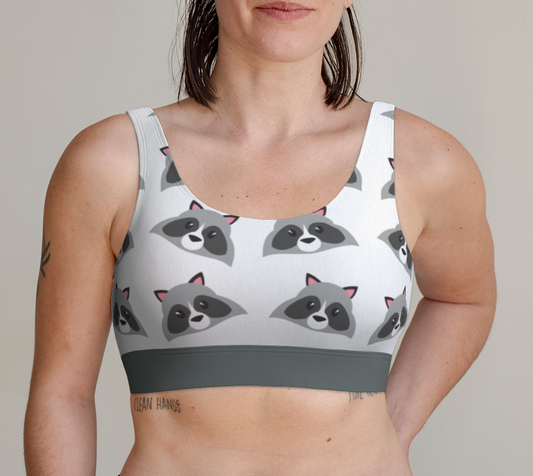 Sports Bra For Women Comfortable Raccoons
